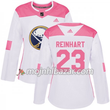 Dresovi Buffalo Sabres Sam Reinhart 23 Adidas 2017-2018 Bijela Narančasta Fashion Authentic - Ženska